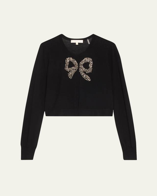 Modine Embellished Wool Cardigan